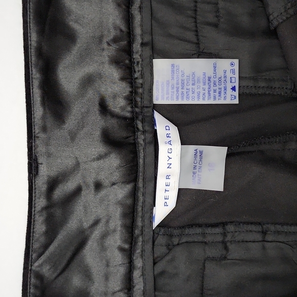 Peter Nygard Women's Grand Luxe Black Velvet Pants Straight  Leg Size 16 - Picture 9 of 15